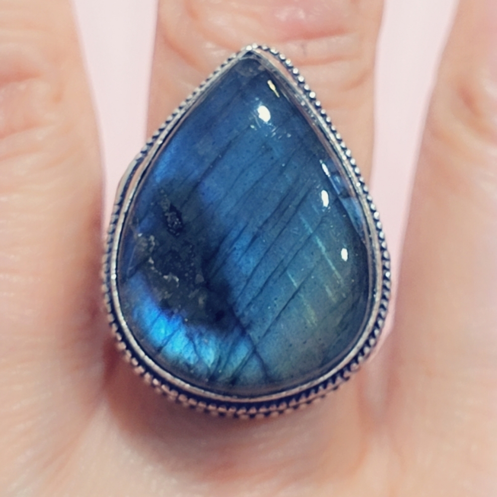 Labradorite Gemstone Ring